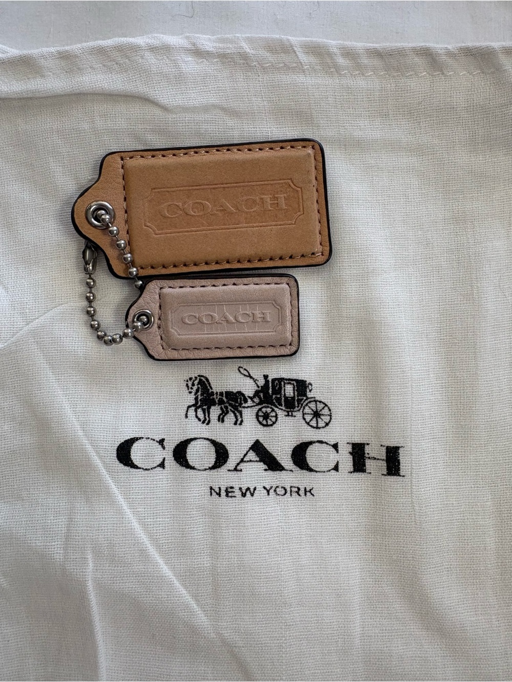 Coach Leather Hangtags Key Fobs